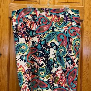 LuLaRoe Multicolor Floral Skirt 3XL